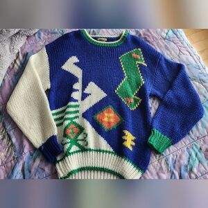 Geometrical Korean sweater